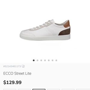 Ecco Street Lite Men's Sneakers in White and Tan